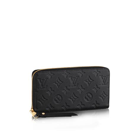 louis vuitton black zipper wallet.